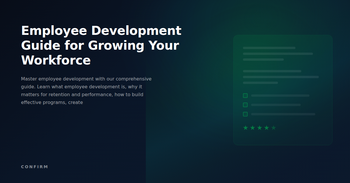 Employee Development Guide: The Complete Framework for Growing Your Workforce