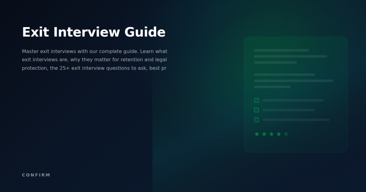 Exit Interview Guide: Questions, Best Practices & How to Retain Talent