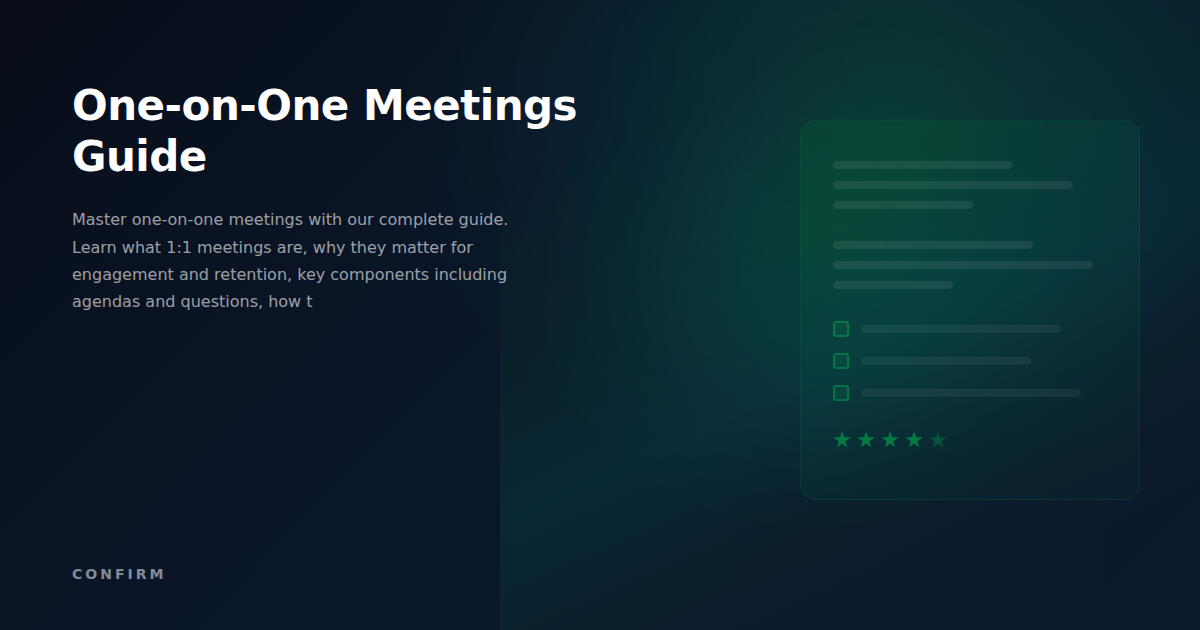 One-on-One Meetings Guide: Definition, Framework, Questions & Best Practices for Managers