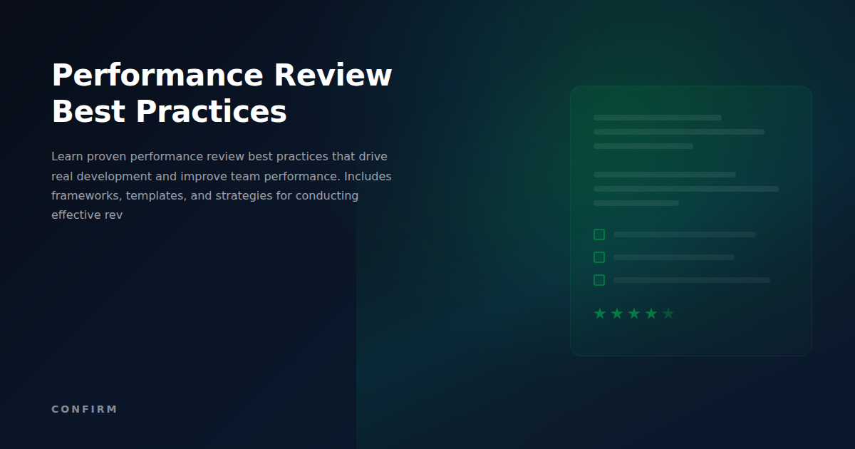 Performance Review Best Practices: A Complete Guide for Managers and Employees
