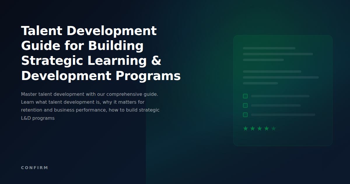 Talent Development Guide: The Complete Framework for Building Strategic Learning & Development Programs