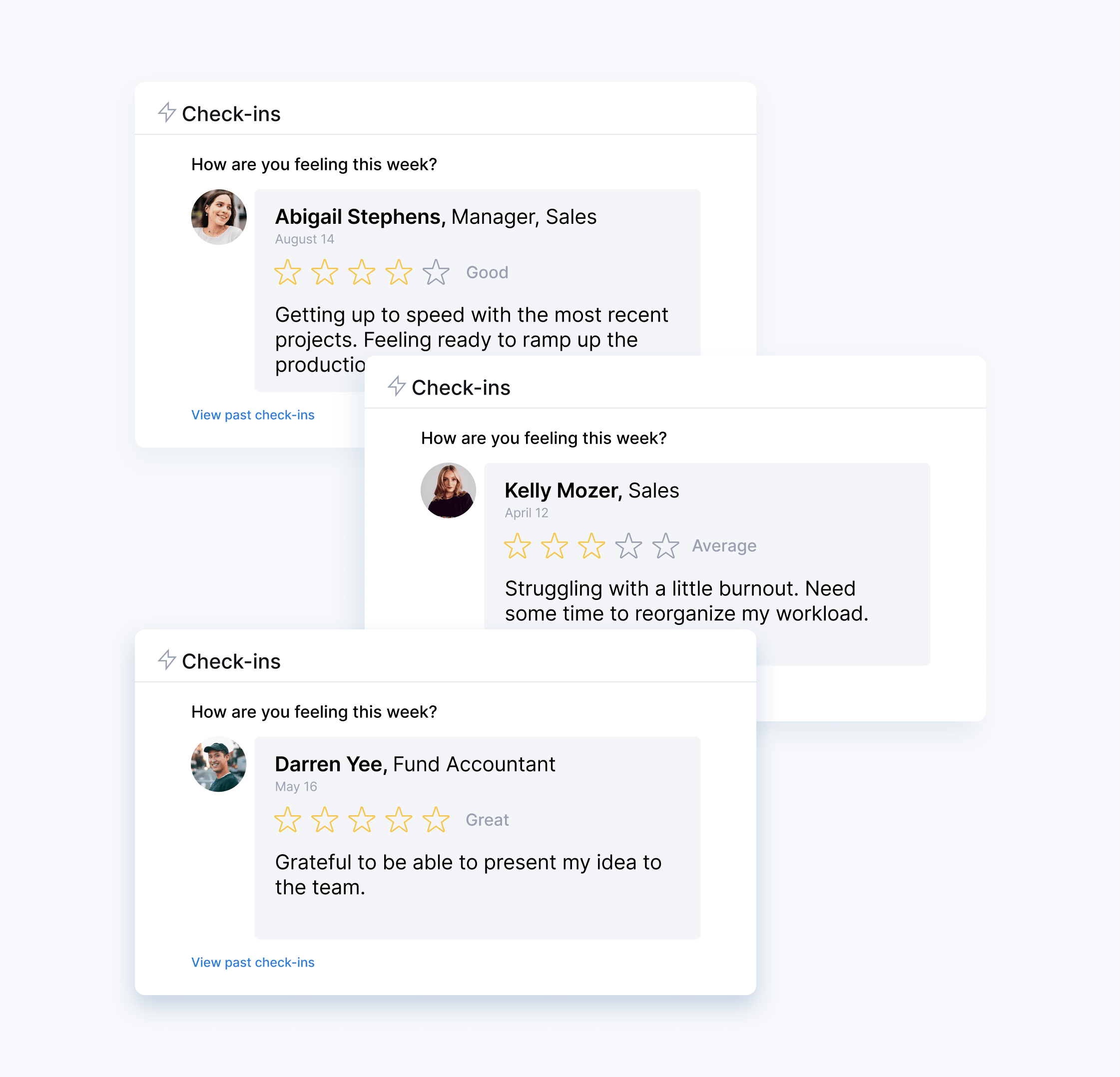 Real-time pulse surveys capturing employee sentiment trends and measuring impact of organizational changes