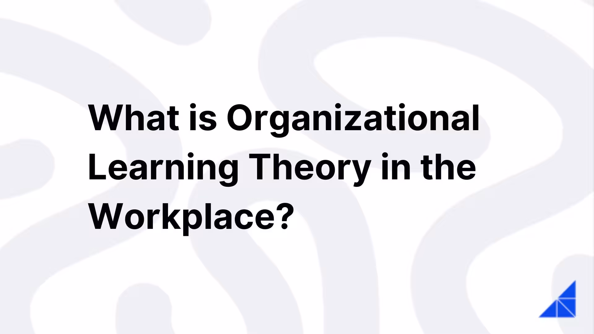 Post image for What is Organizational Learning Theory?