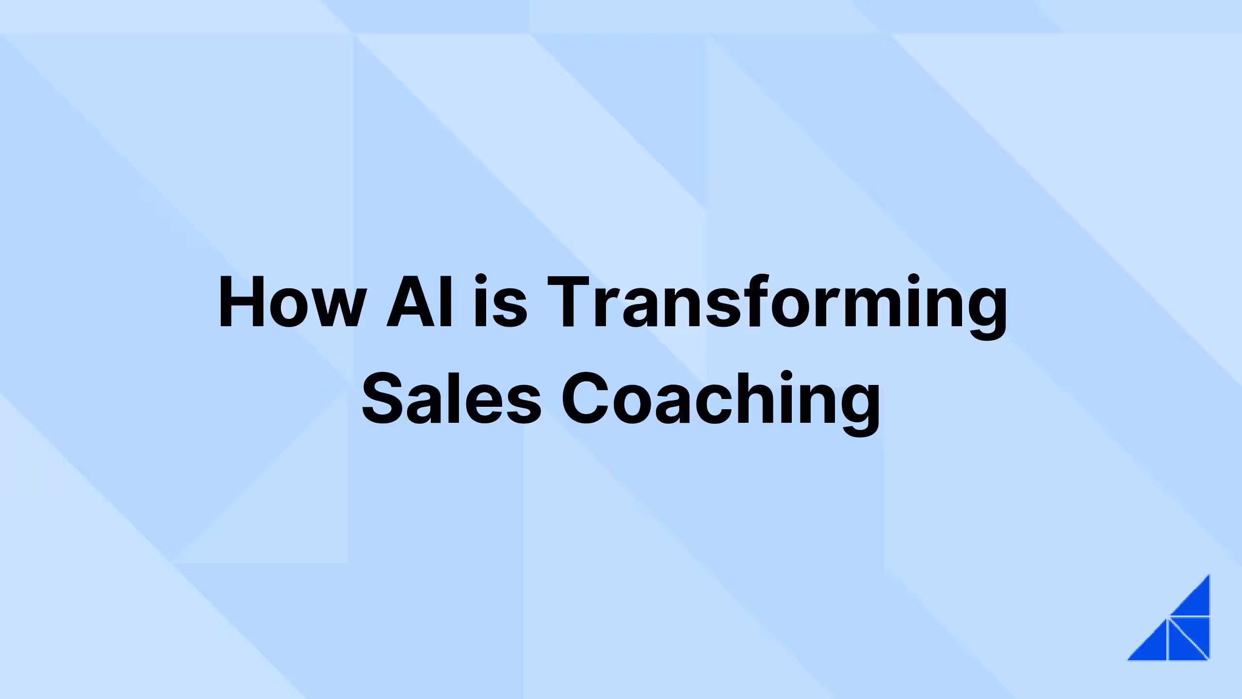 Post image for How AI is Transforming Sales Coaching