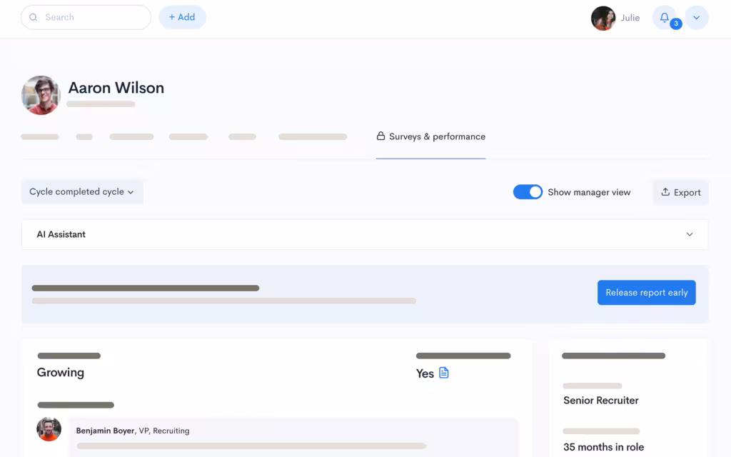landscape perform dashboard