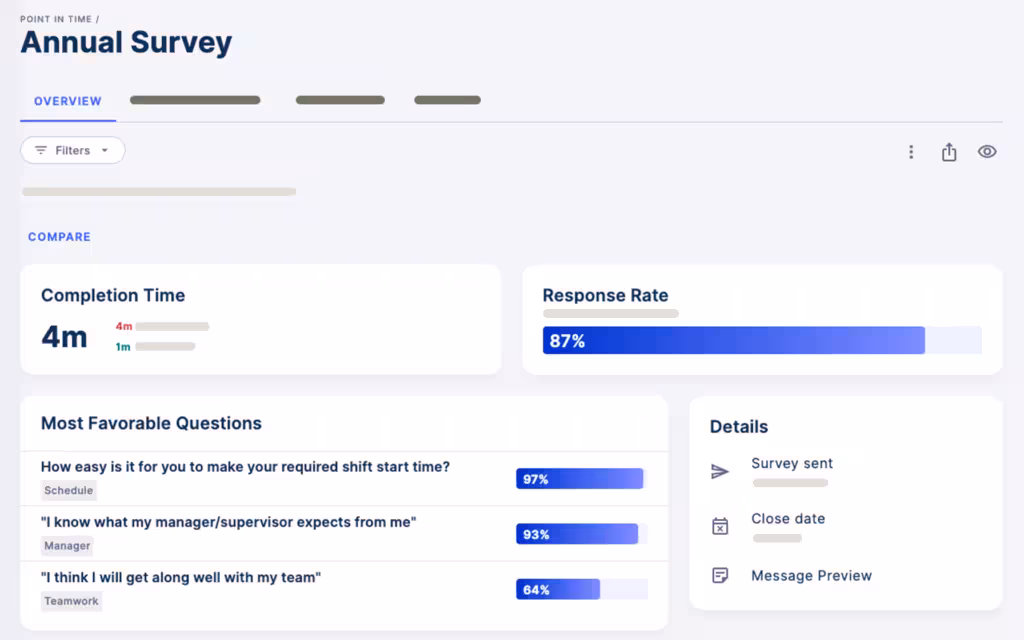landscape engage survey analysis